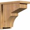 Ekena Millwork Monterey Smooth Corbel w/Backplate, Western Red Cedar, 7 1/2"W x 14"D x 14"H COR08X14X14MON01SWR - alternate 1